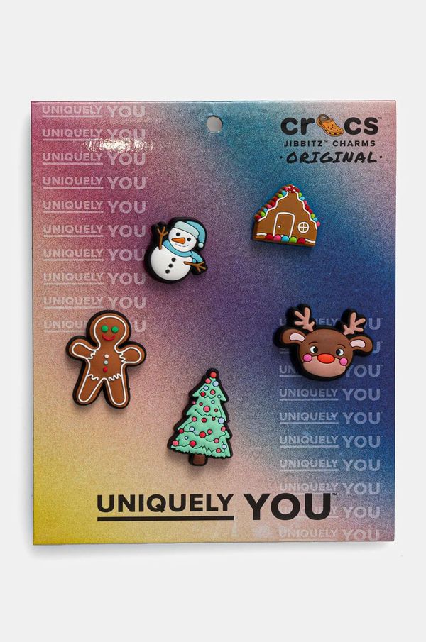 Crocs Bedževi za obuću Crocs Cutie Christmas 5 Pack 5-pack boja: smeđa, 10014336