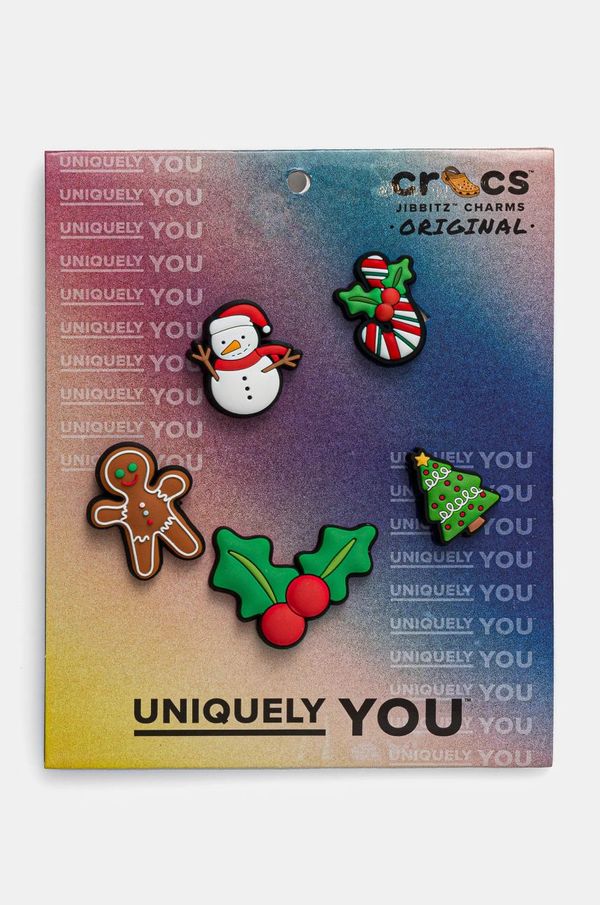 Crocs Bedževi za obuću Crocs Iconic Christmas 5 Pack 5-pack boja: zelena, 10014335