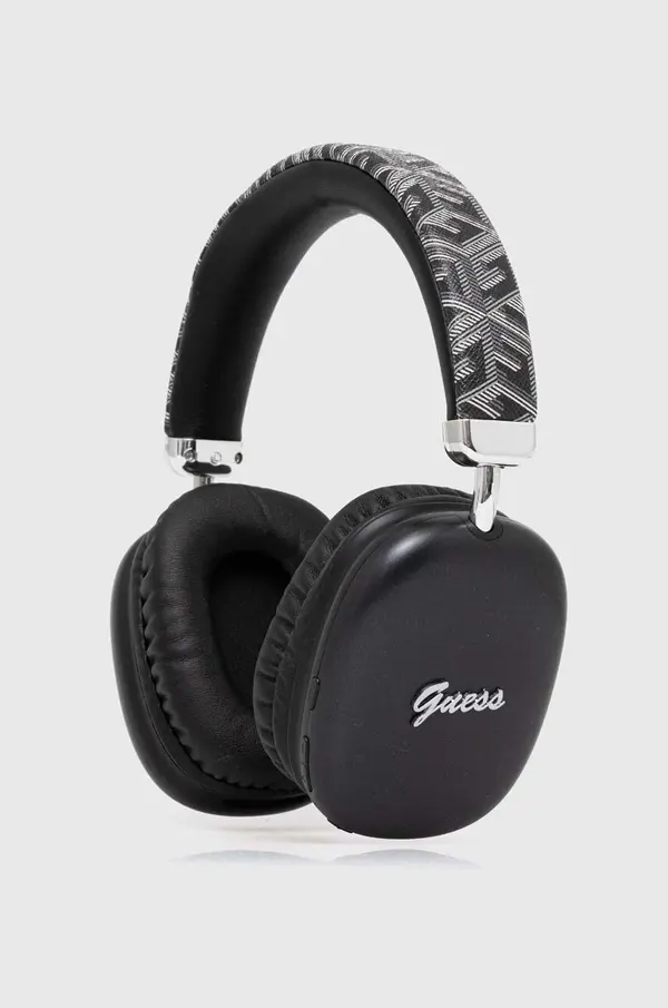 Guess Bežične slušalice Guess Bluetooth Gcube Metallic Script Logo