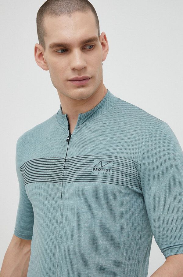 Protest Biciklistička majica kratkih rukava Protest Prtbobbing boja: tirkizna, s tiskom