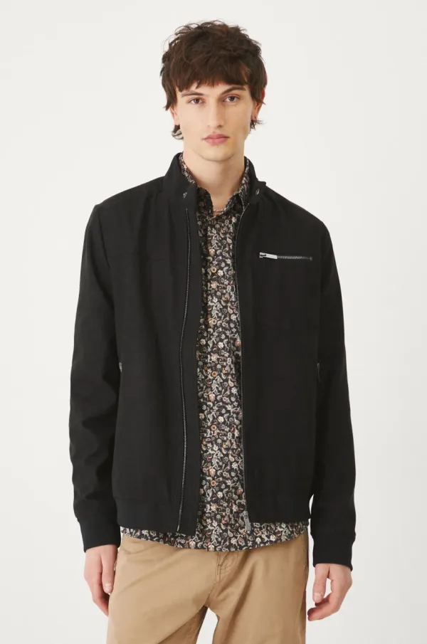 Medicine Biker jakna Medicine za muškarce, boja: crna, za prijelazno razdoblje