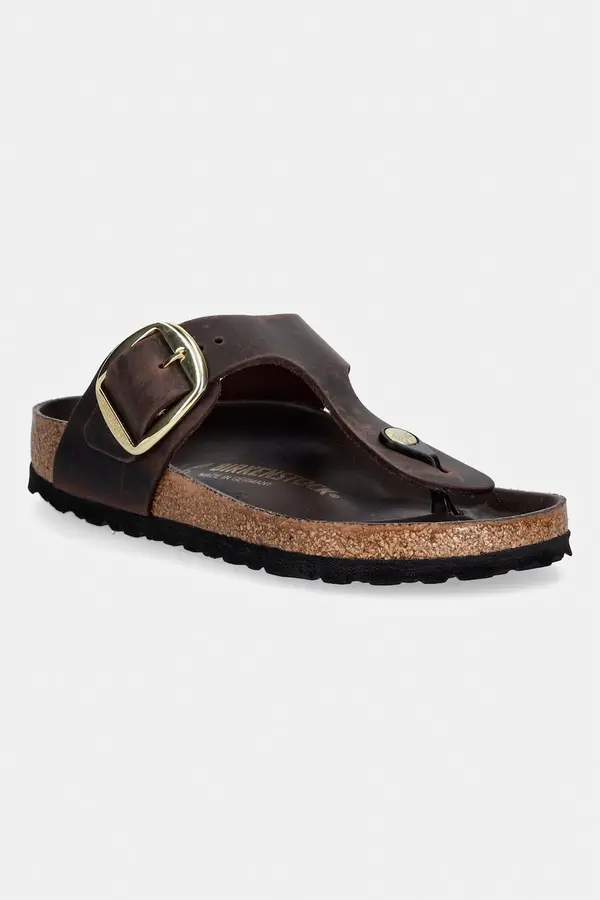 Birkenstock Birkenstock japanke za žene od kože Gizeh Big Buckle Oiled Leather