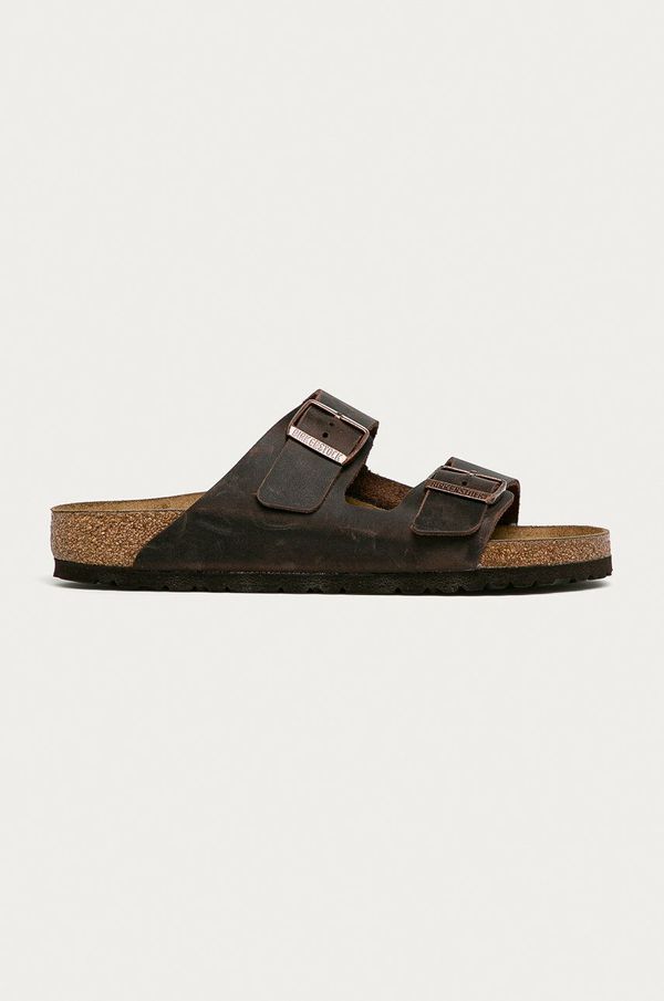Birkenstock Birkenstock - Kožne natikače Arizona 52531-Habana