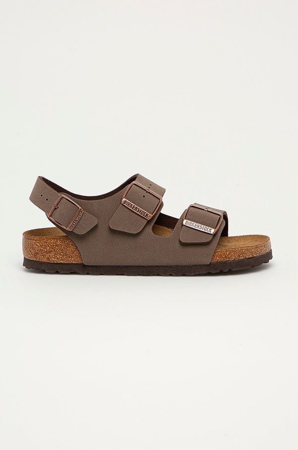 Birkenstock Birkenstock - Kožne sandale Milano 634503-Mocca