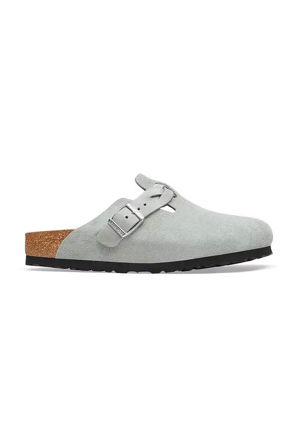 Birkenstock Birkenstock natikače mules za žene od brušene kože Boston Braided Suede Leather