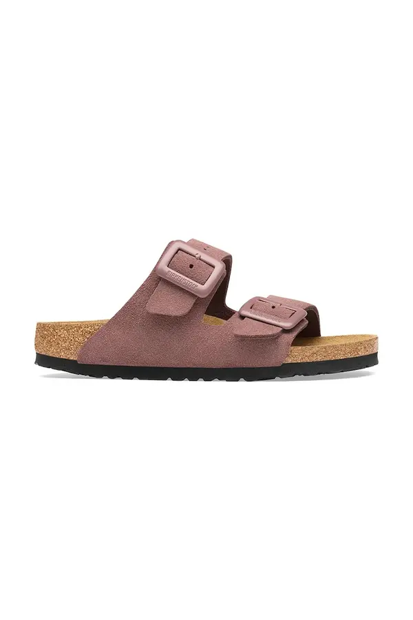 Birkenstock Birkenstock natikače za žene od brušene kože Arizona Suede Cushion Buckle