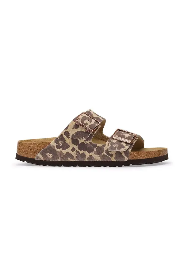 Birkenstock Birkenstock natikače za žene od brušene kože Arizona Suede Leather Leopard