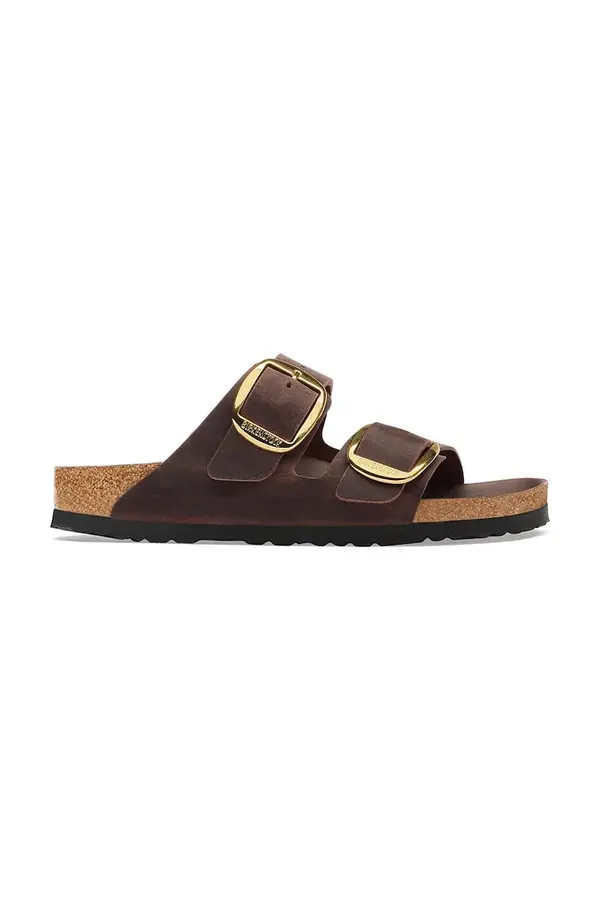 Birkenstock Birkenstock natikače za žene od kože Arizona Big Buckle Oiled Leather