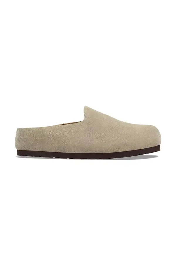 Birkenstock Birkenstock papuče od brušene kože Amsterdam Wrapped Suede Leather