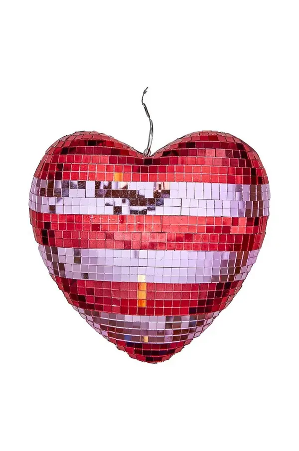 Rice Blagdanski ukras Rice Large Heart Disco Ball