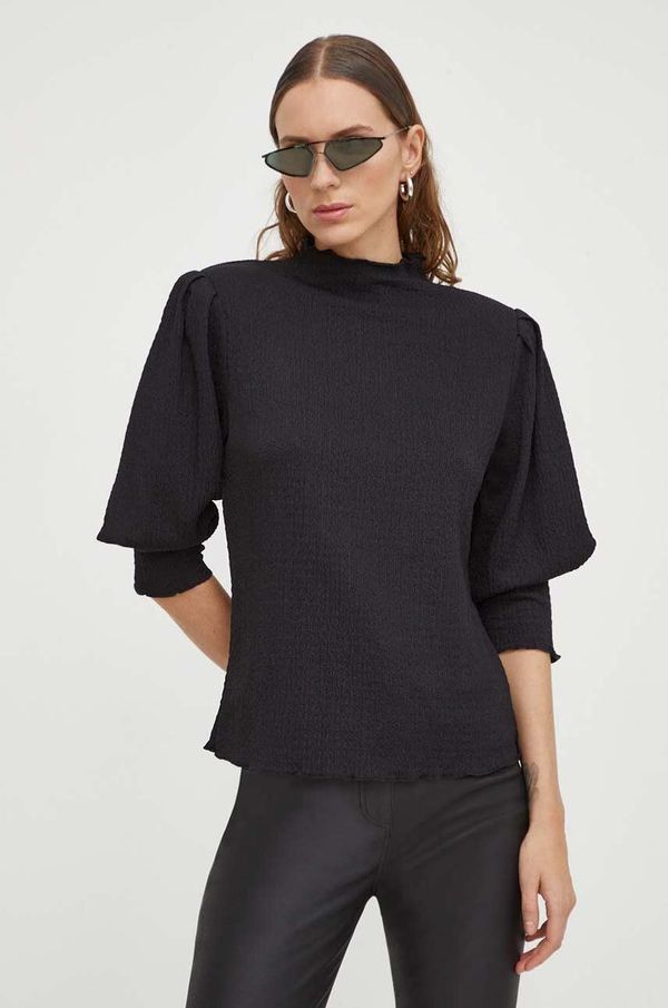 2NDDAY Bluza 2NDDAY za žene, boja: crna, bez uzorka