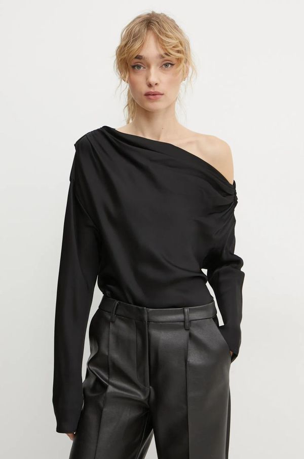 A.L.C. Bluza A.L.C. za žene, boja: crna, bez uzorka, 5TOPS01789