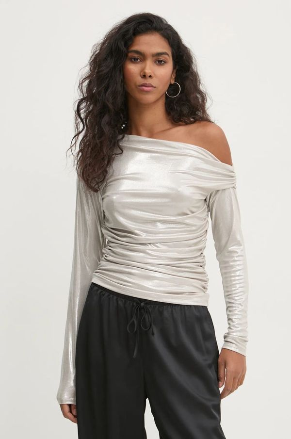 Abercrombie & Fitch Bluza Abercrombie & Fitch za žene, boja: bež, bez uzorka, KI139-4772