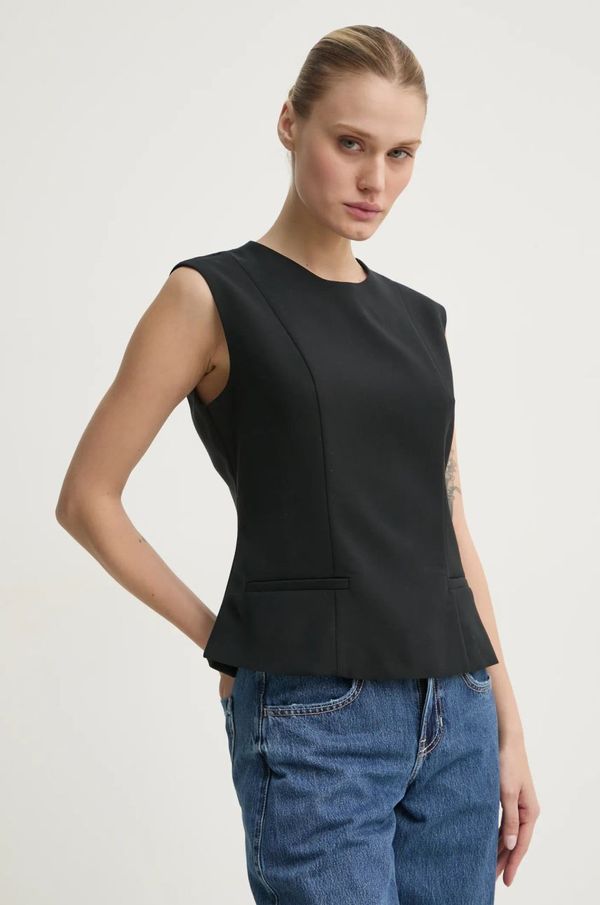 Abercrombie & Fitch Bluza Abercrombie & Fitch za žene, boja: crna, bez uzorka, KI140-4498