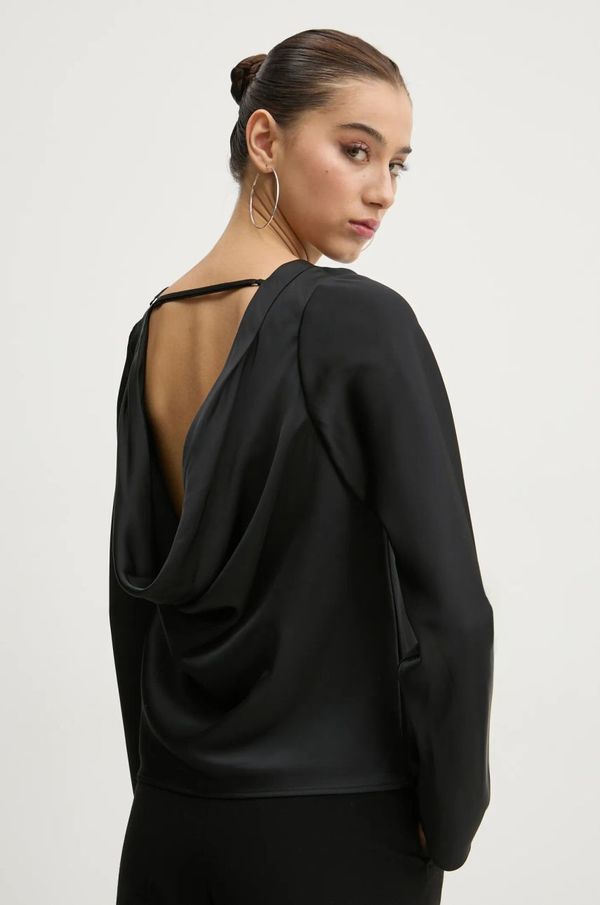 Abercrombie & Fitch Bluza Abercrombie & Fitch za žene, boja: crna, bez uzorka, KI140-4565