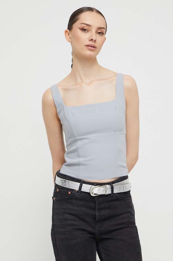 Abercrombie & Fitch Bluza Abercrombie & Fitch za žene, boja: siva, bez uzorka