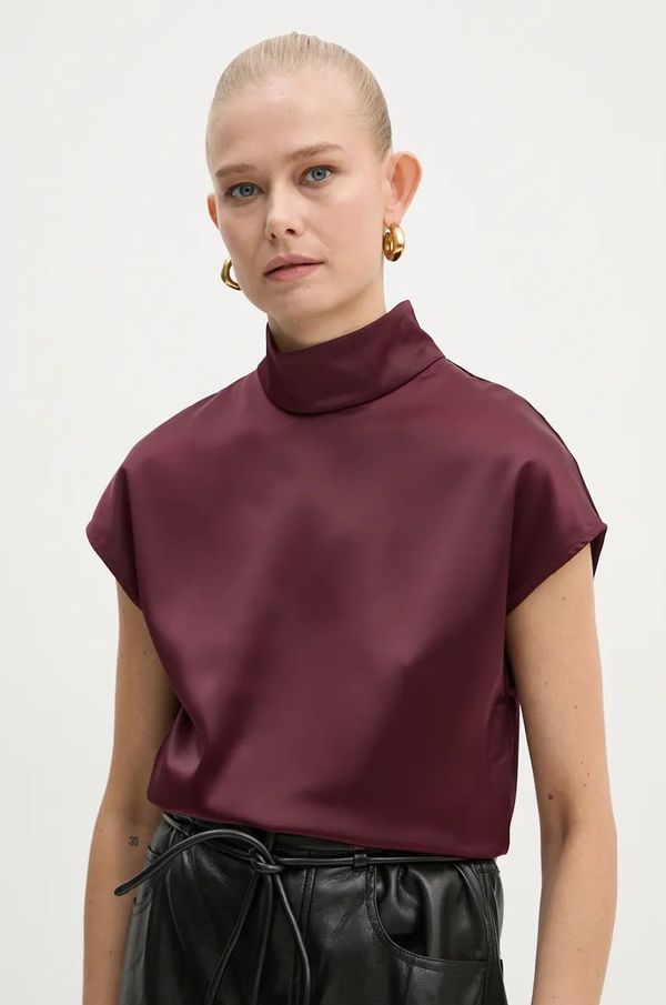 Aeron Bluza AERON za žene, boja: bordo, bez uzorka, TO554535