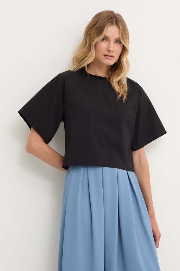 Answear Lab Bluza Answear Lab boja: crna, bez uzorka