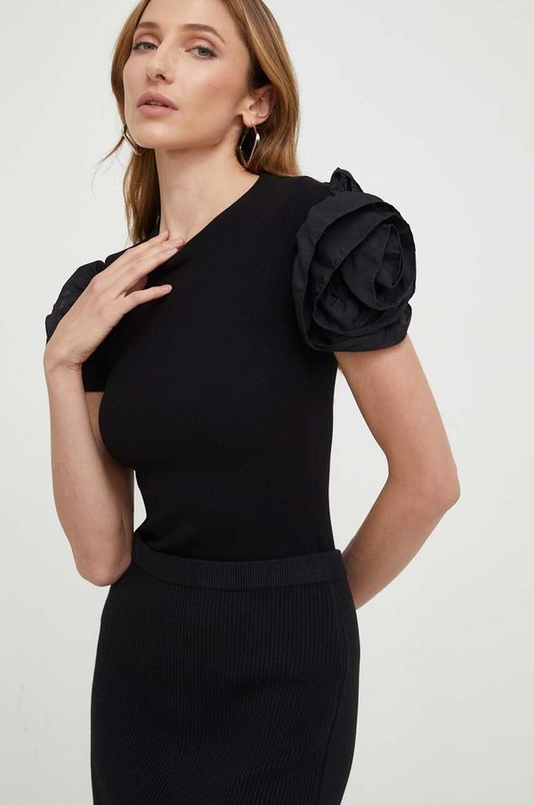 Answear Lab Bluza Answear Lab boja: crna, glatka