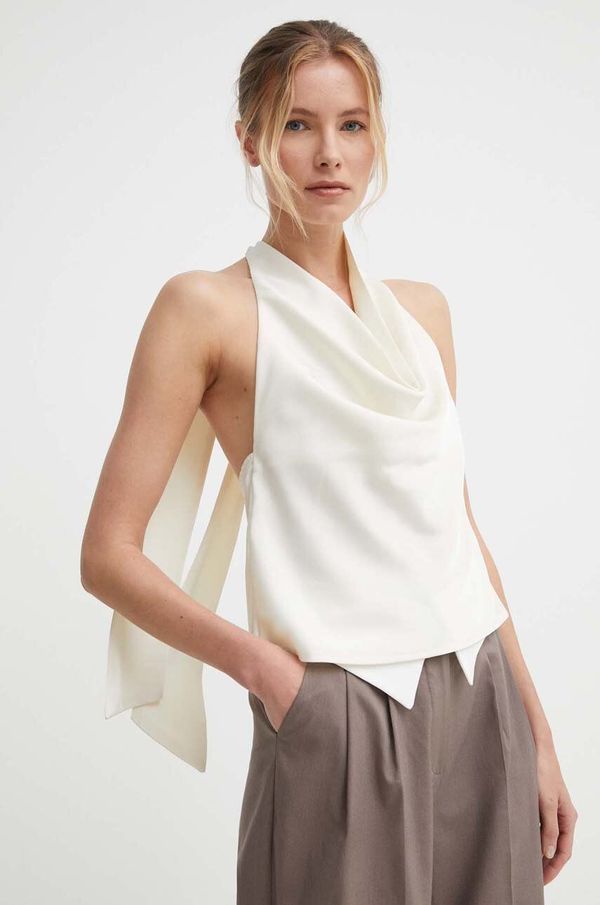 Answear Lab Bluza Answear Lab za žene, boja: bež, bez uzorka