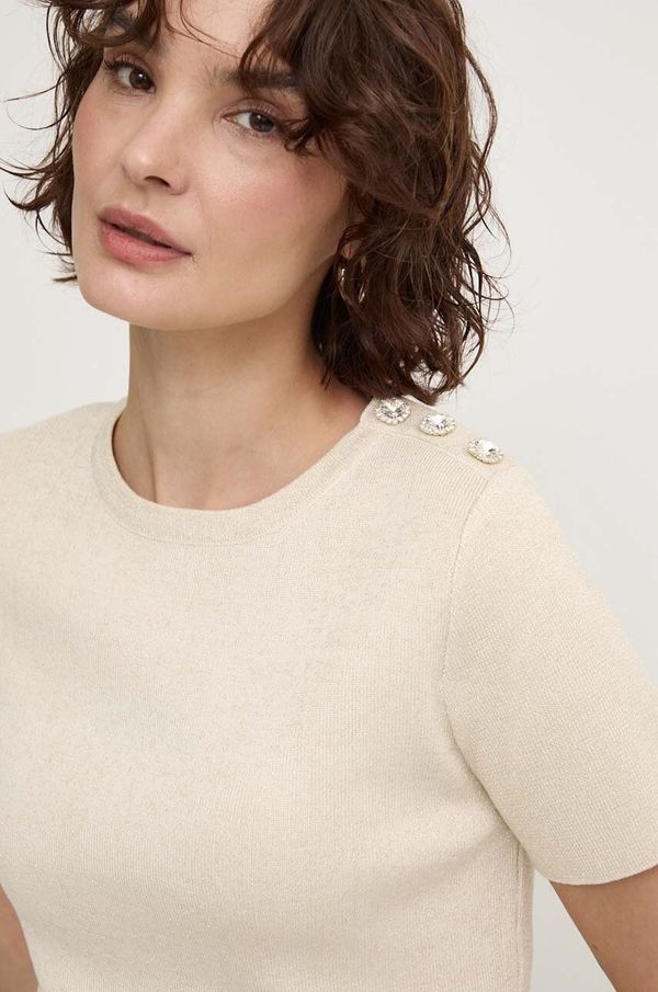 Answear Lab Bluza Answear Lab za žene, boja: bež, bez uzorka