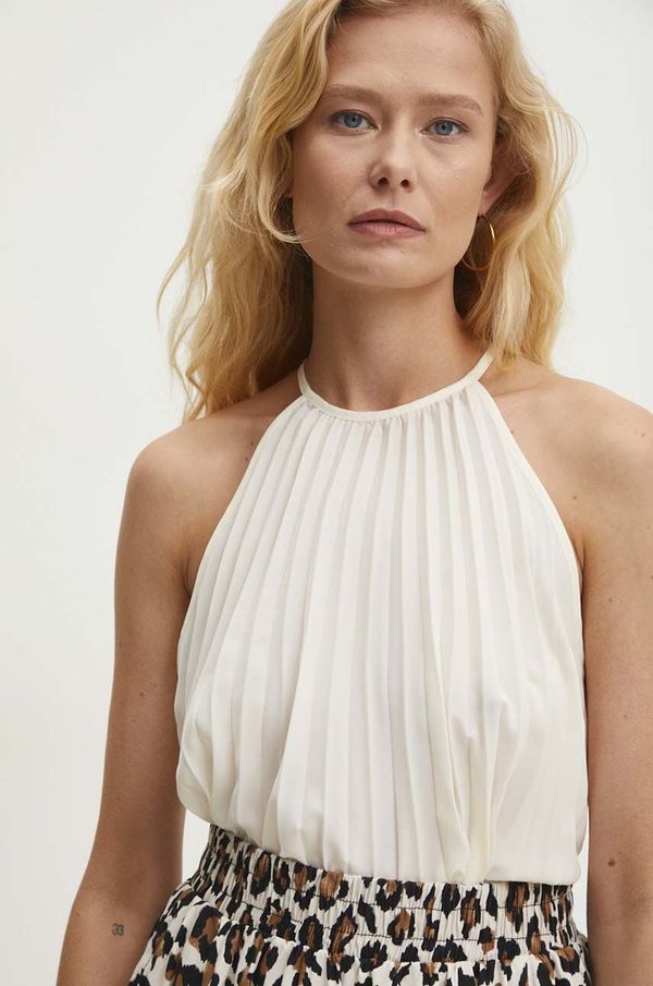 Answear Lab Bluza Answear Lab za žene, boja: bež, bez uzorka