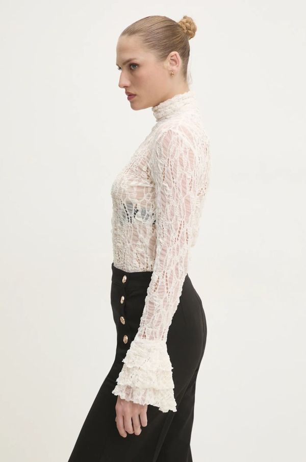 Answear Lab Bluza Answear Lab za žene, boja: bež, bez uzorka