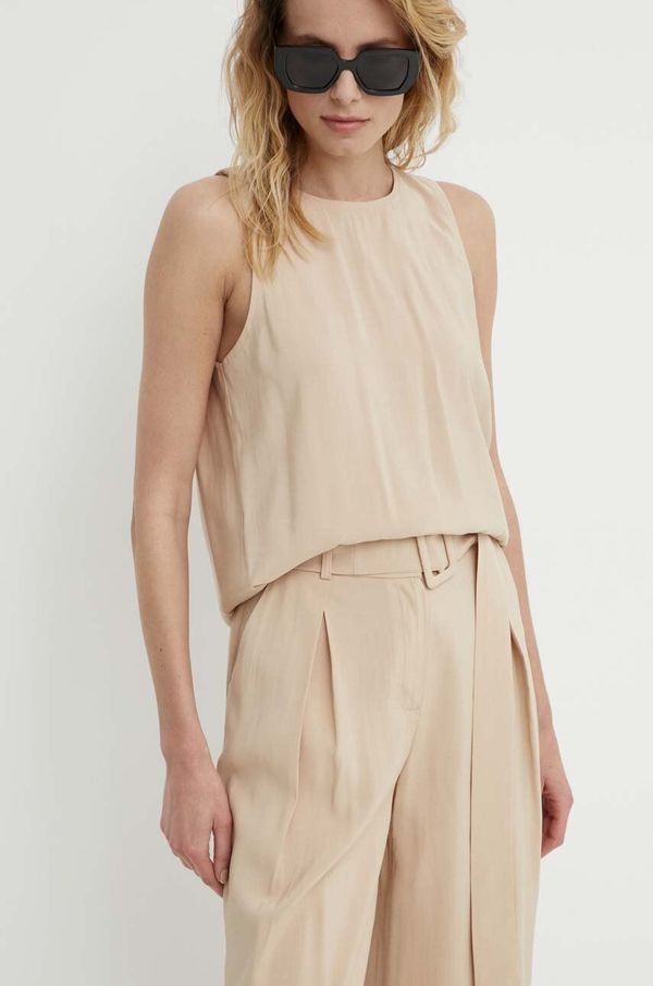 Answear Lab Bluza Answear Lab za žene, boja: bež, bez uzorka