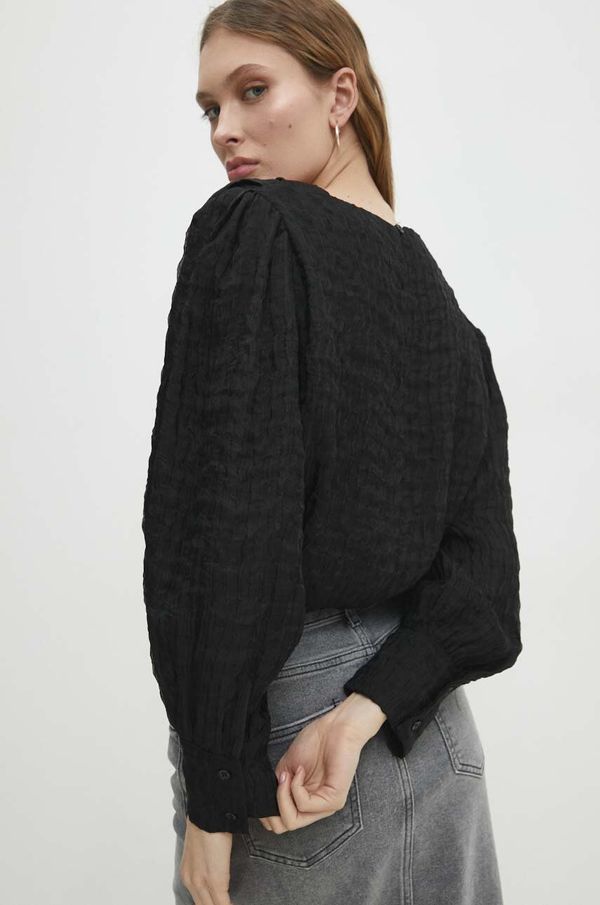 Answear Lab Bluza Answear Lab za žene, boja: crna, bez uzorka