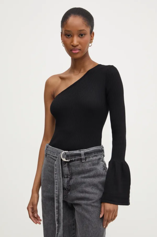 Answear Lab Bluza Answear Lab za žene, boja: crna, bez uzorka