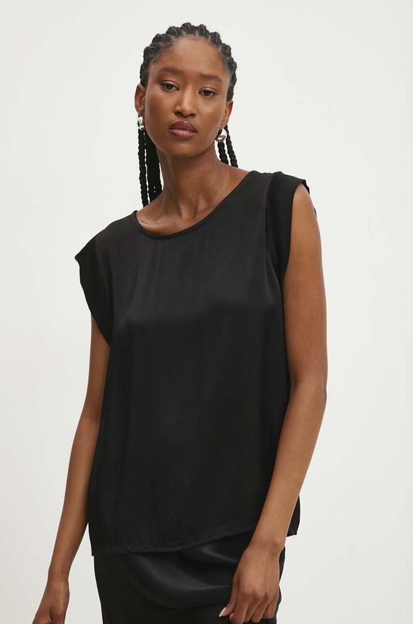 Answear Lab Bluza Answear Lab za žene, boja: crna, bez uzorka