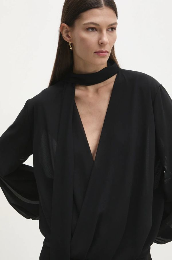 Answear Lab Bluza Answear Lab za žene, boja: crna, bez uzorka