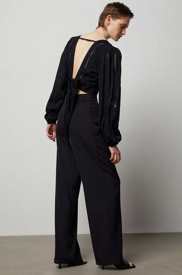 Answear Lab Bluza Answear Lab za žene, boja: crna, bez uzorka