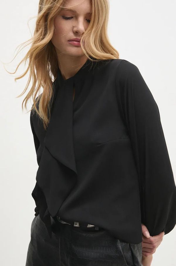 Answear Lab Bluza Answear Lab za žene, boja: crna, bez uzorka