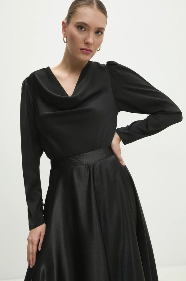 Answear Lab Bluza Answear Lab za žene, boja: crna, bez uzorka