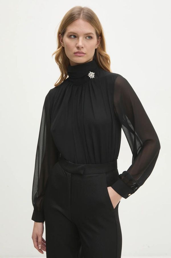 Answear Lab Bluza Answear Lab za žene, boja: crna, bez uzorka