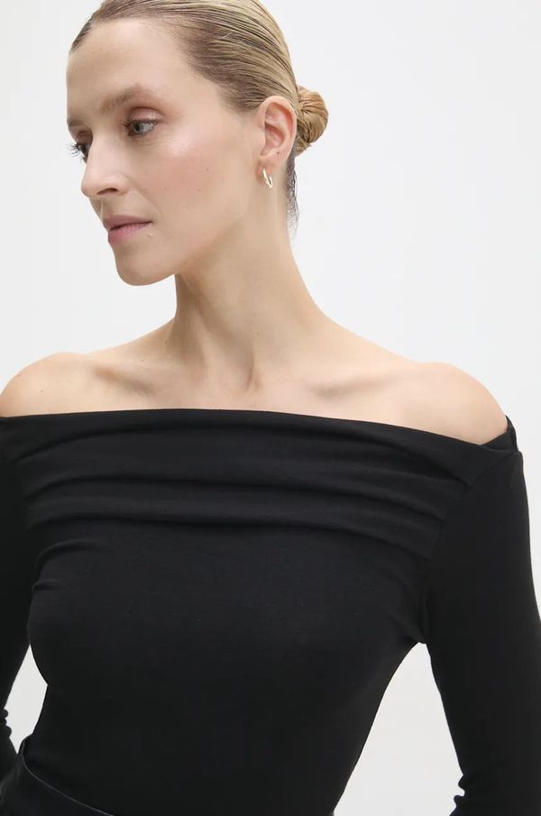 Answear Lab Bluza Answear Lab za žene, boja: crna, bez uzorka