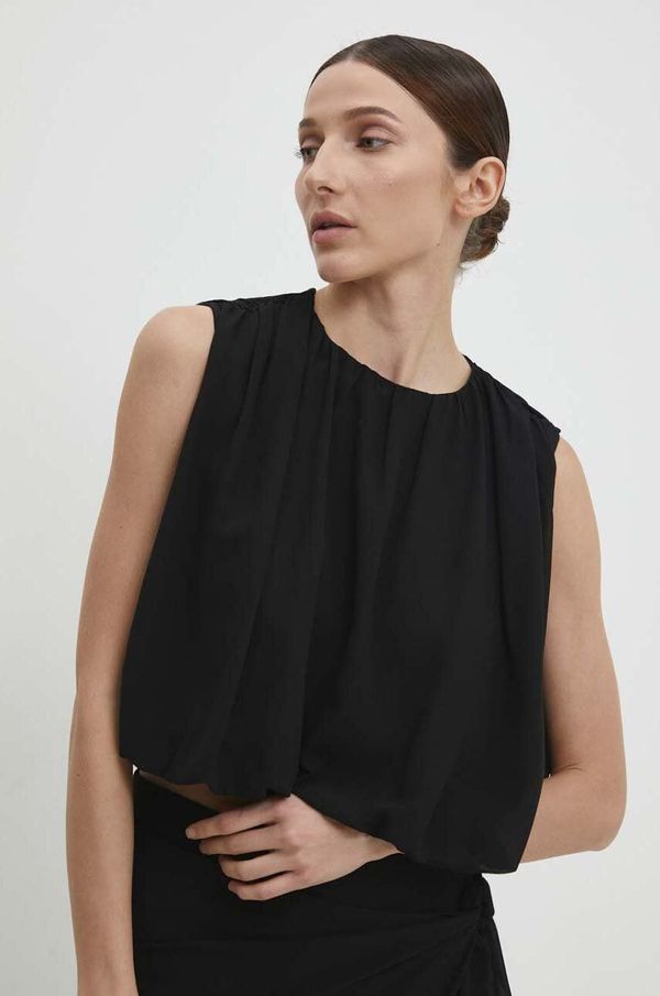 Answear Lab Bluza Answear Lab za žene, boja: crna, bez uzorka