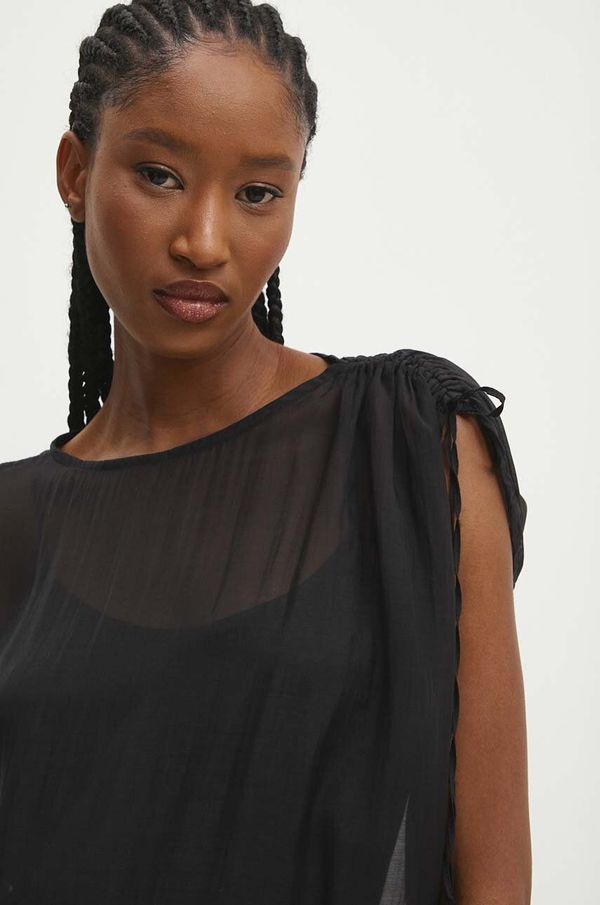 Answear Lab Bluza Answear Lab za žene, boja: crna, bez uzorka