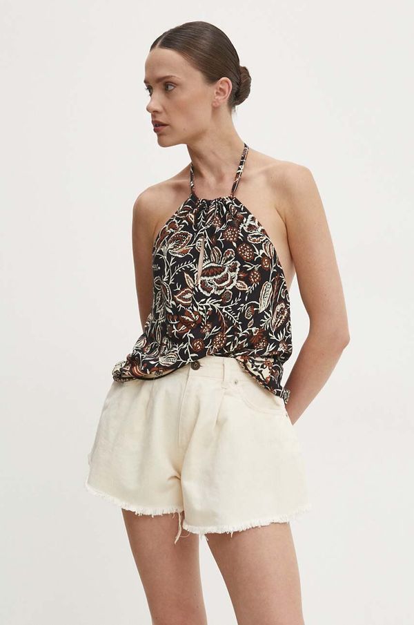 Answear Lab Bluza Answear Lab za žene, boja: crna, s uzorkom