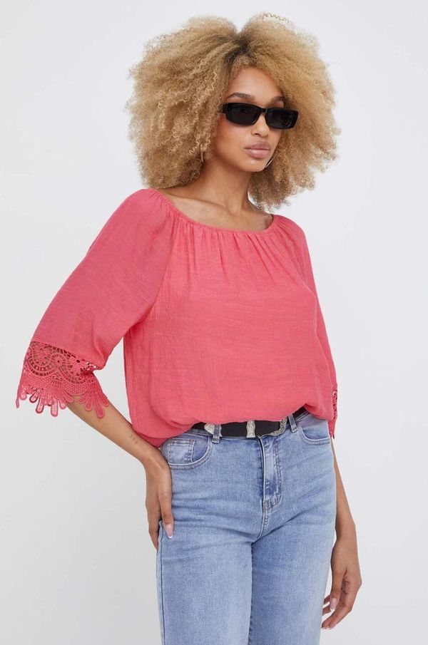 Answear Lab Bluza Answear Lab za žene, boja: narančasta, glatka