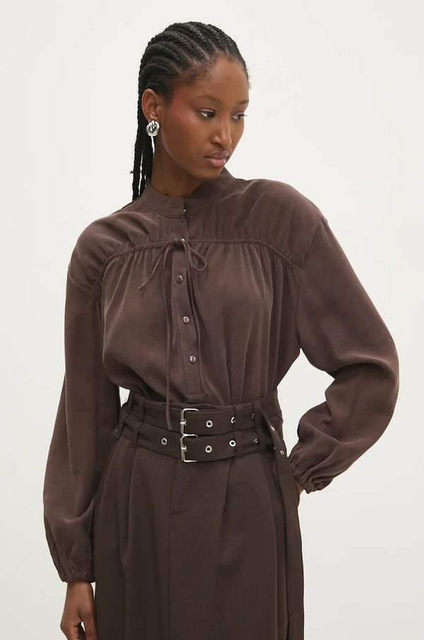 Answear Lab Bluza Answear Lab za žene, boja: smeđa