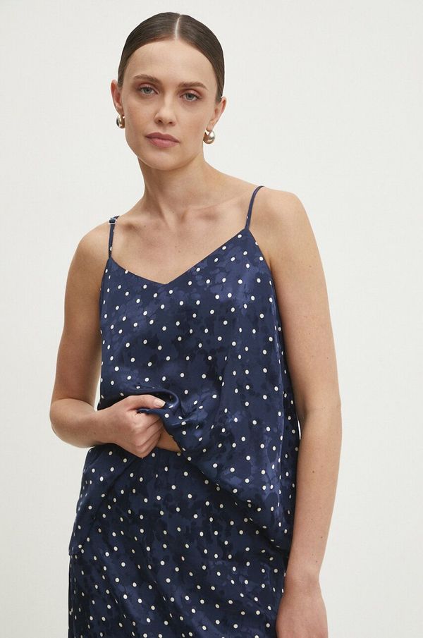 Answear Lab Bluza Answear Lab za žene, boja: tamno plava, s uzorkom