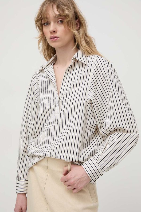 BA&SH Bluza BA&SH za žene, boja: bež, s uzorkom