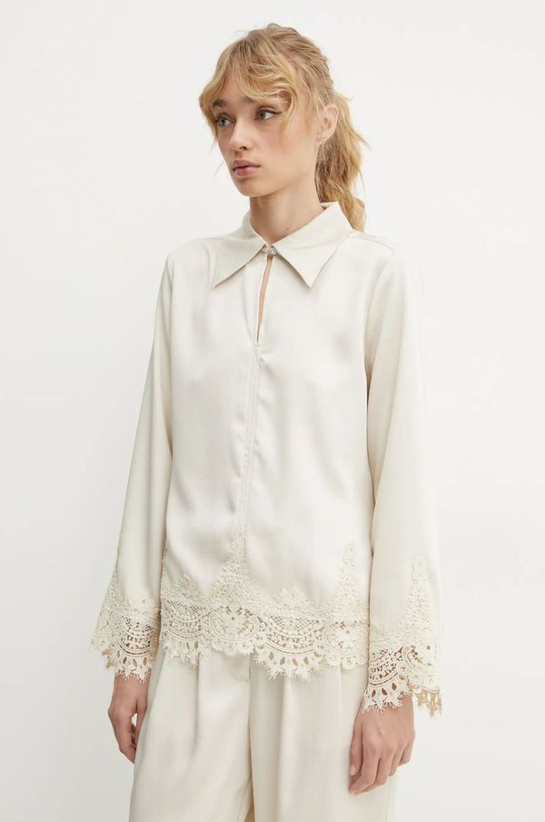 Bruuns Bazaar Bluza Bruuns Bazaar za žene, boja: bež, bez uzorka, BBW4270