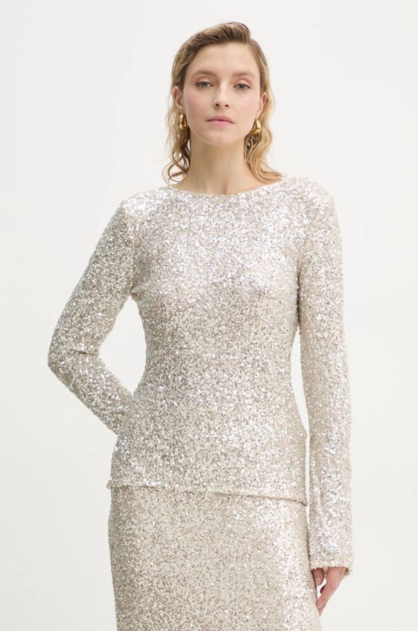 Bruuns Bazaar Bluza Bruuns Bazaar za žene, boja: srebrna, bez uzorka, BBW4194