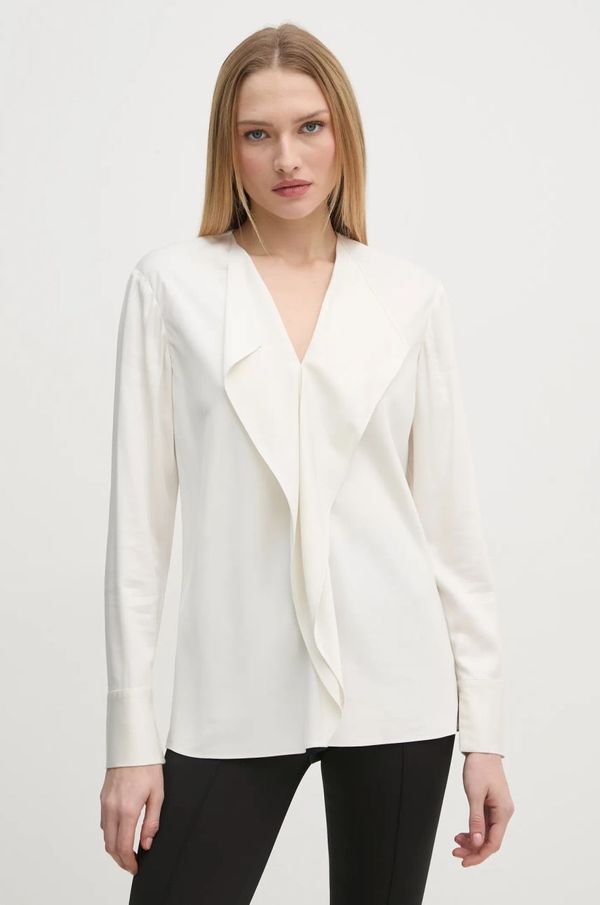 Calvin Klein Bluza Calvin Klein za žene, boja: bež, bez uzorka, K20K208067