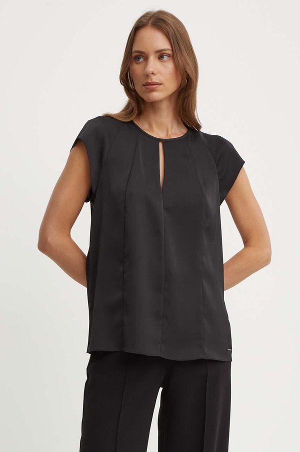 Calvin Klein Bluza Calvin Klein za žene, boja: crna, bez uzorka, K20K207161