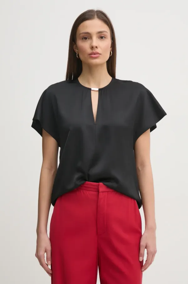 Calvin Klein Bluza Calvin Klein za žene, boja: crna, bez uzorka, K20K208191