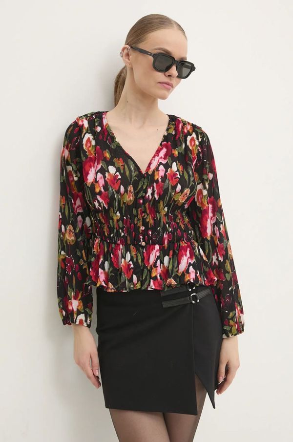 Desigual Bluza Desigual KANAZAWA za žene, boja: crna, s uzorkom, 24WWBW09